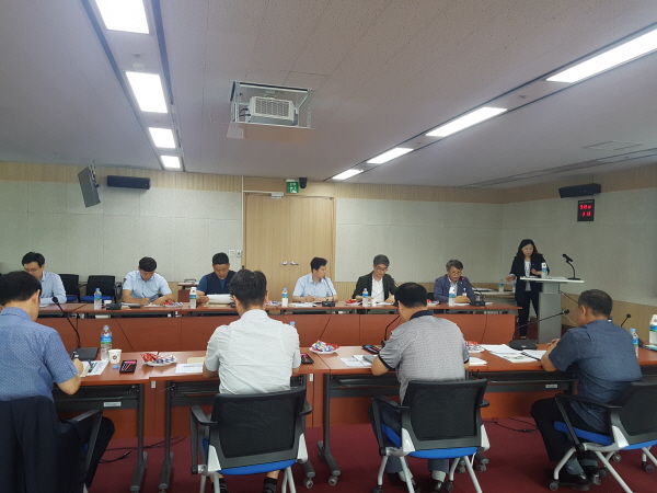 승강기 안전관리 간담회 진행 모습