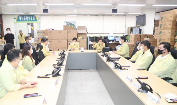 의왕시의회, 재난종합상황실 비상근무자 격려 방문