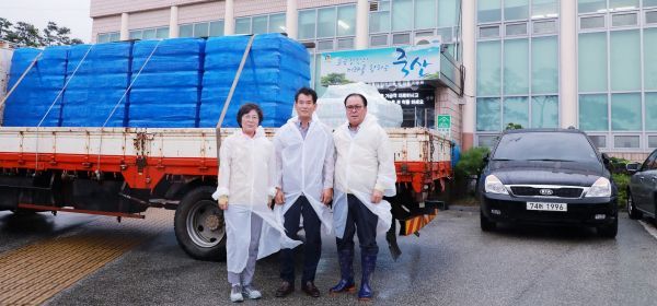 안성 지역 기업 DB동보배관, 식수 1만개 기부