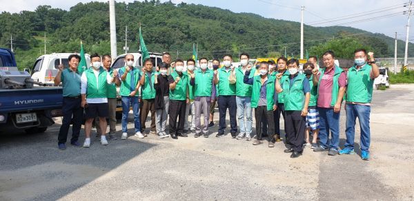 새마을지도자포천시협의회, 가평군 수해지역 방역봉사
