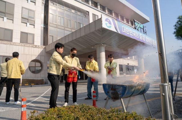 음성군, 음성소방서와 합동소방훈련 실시