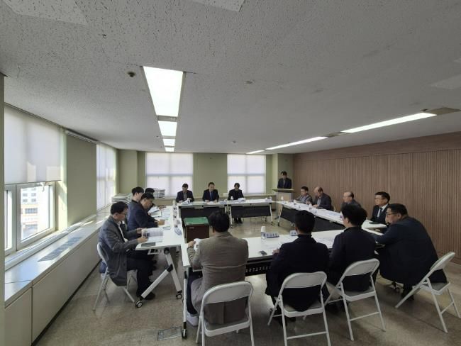 대장·역곡신도시 공사업체와 지역업체 간‘상생 간담회’ 개최 모습