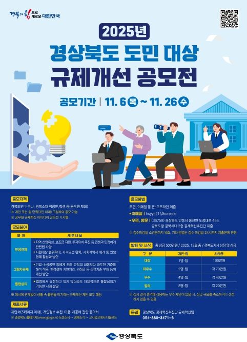 2025년 경상북도 도민 대상 규제개선 공모전