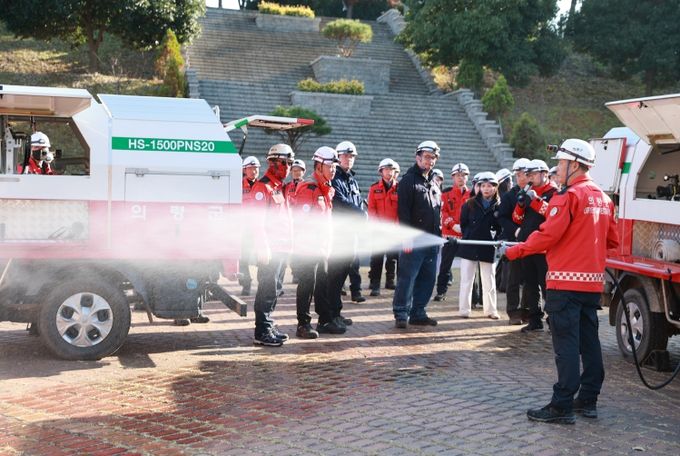 의령군, 공무원·산불전문예방진화대 합동훈련