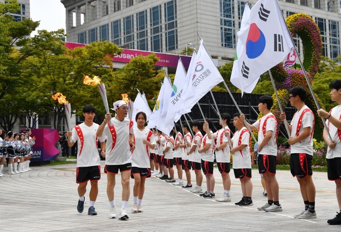 전국 장애인체육대회 성화 합화 및 출발식