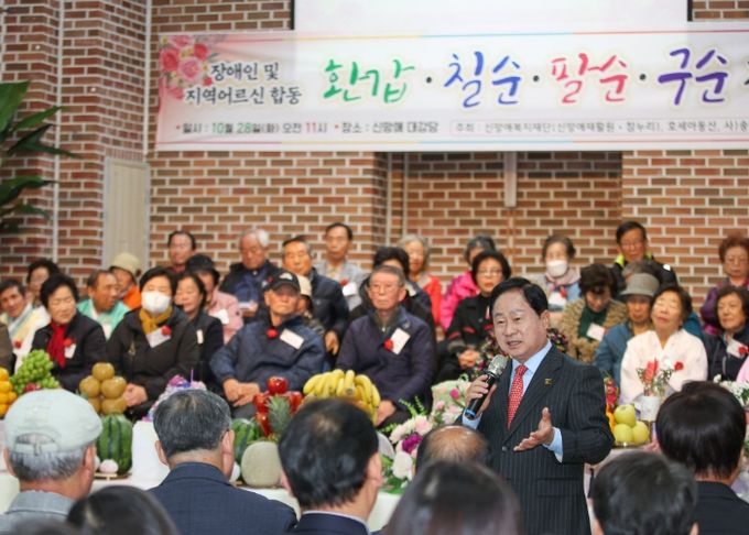 주광덕 남양주시장, 수동면 장애인 및 어르신 합동 잔치 찾아 응원