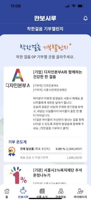 시흥시인재양성재단, 만보시루 기부챌린지 새 기부처로 등록