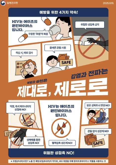 2025년 에이즈 예방 포스터