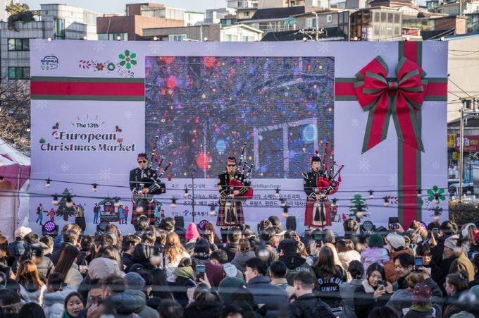 2024년 제13회 유러피언 크리스마스 마켓 축제 당시의 모습