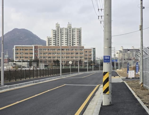 방산~신천 잇는 ‘방산로 4단계’ 준공(도로 및 보도 정비 4-2구간)