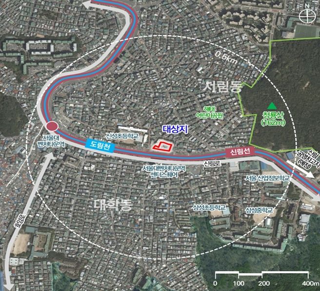 위치도 (관악구 신림동 131-6번지 일대)