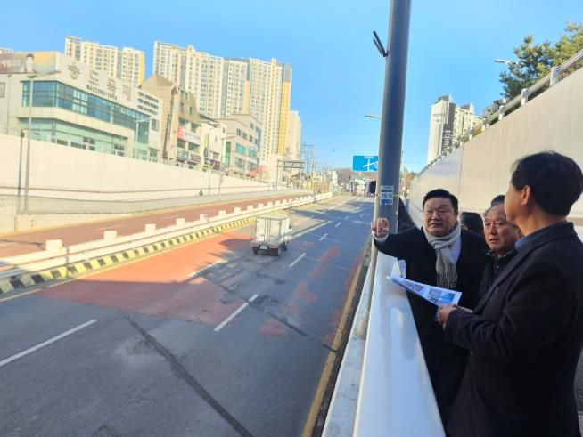 송인석 대전시의원, 인동 지하차도 누수 문제 현장점검