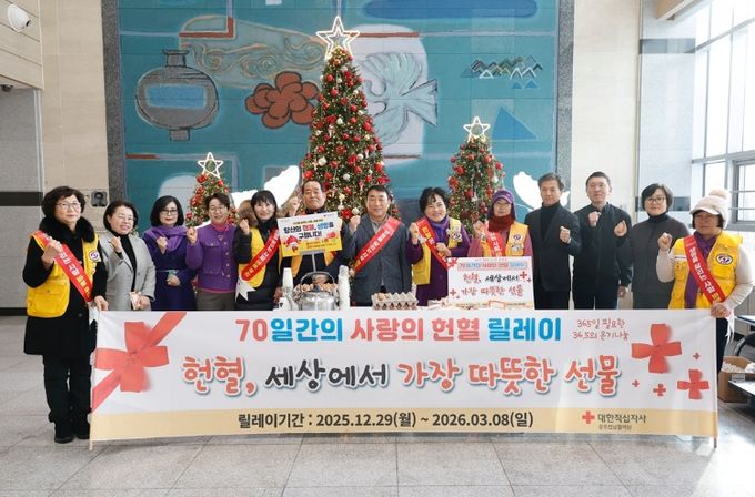 출근길 헌혈 참여 홍보 캠페인