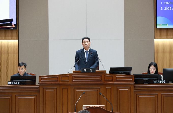 장성군의회, 제375회 임시회 개회