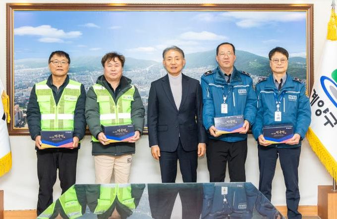 윤환 계양구청장, 설맞이 현장 근무자 격려