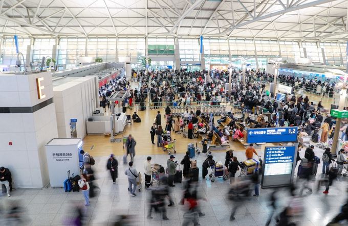 인천공항 여객터미널 전경