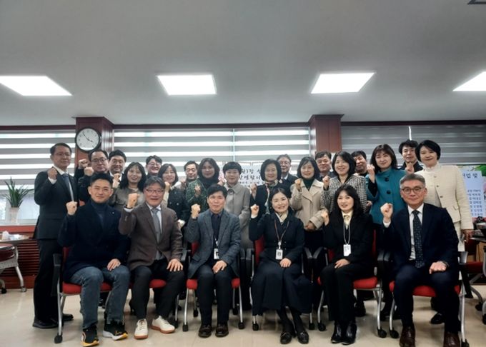 수원교육지원청, 신임 교(원)장 차담회 개최